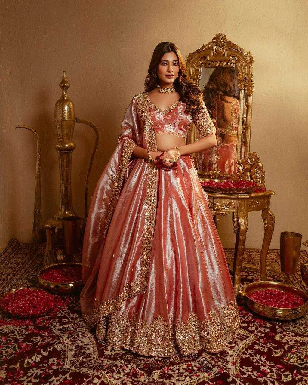 Tissue Silk Designer Traditional Lehenga - MYLUXURY LANE ENTERPRISE